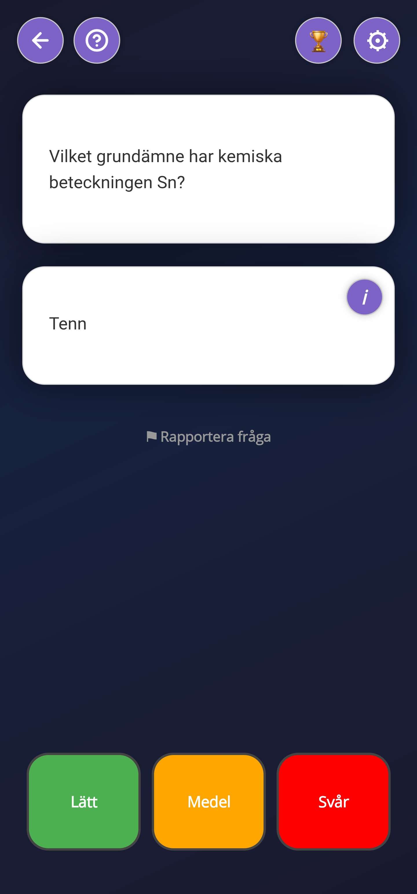 Svar visas